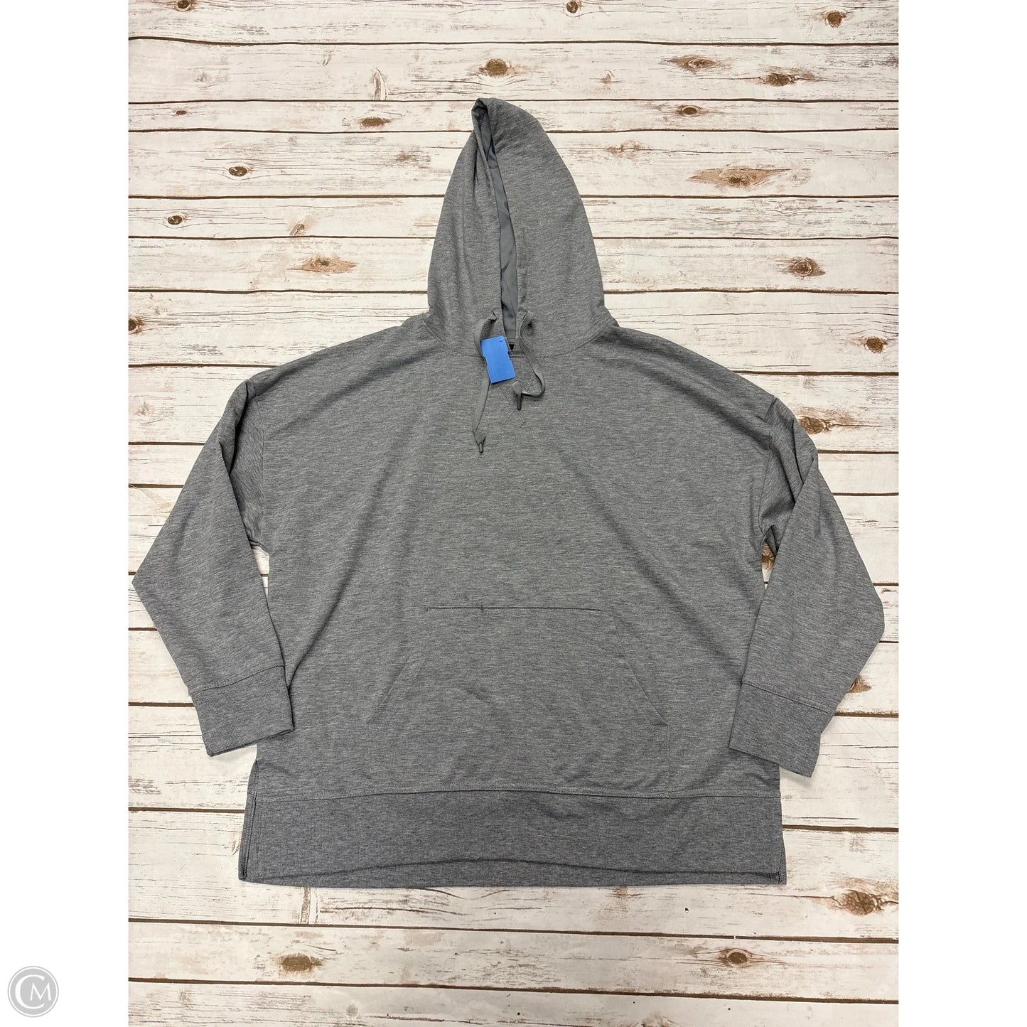 Athletic Sweatshirt Hoodie By Athletic Works In Grey, Size: Xl