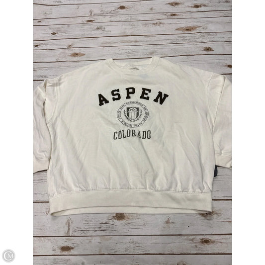 Sweatshirt Crewneck By Aeropostale In White, Size: Xl