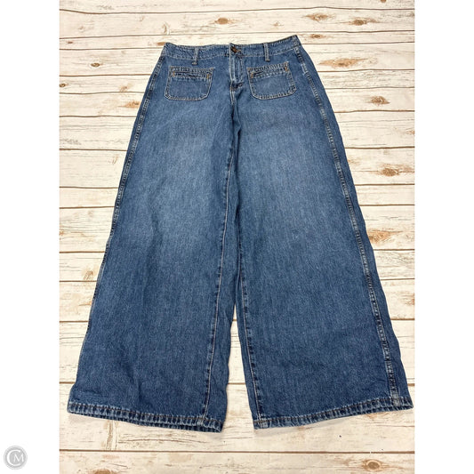 Jeans Wide Leg By Old Navy In Blue Denim, Size: 10