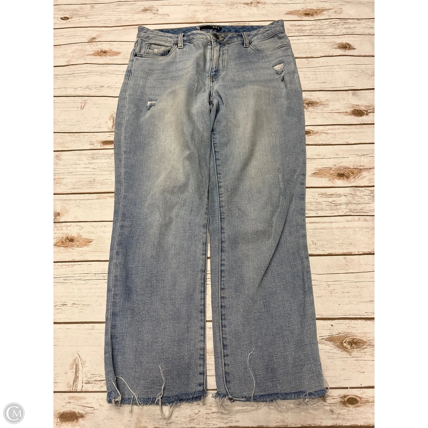 Jeans Straight By Kut In Blue Denim, Size: 6