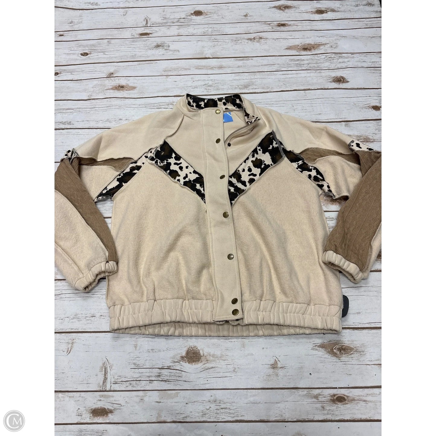 Jacket Other By Bke In Beige, Size: S