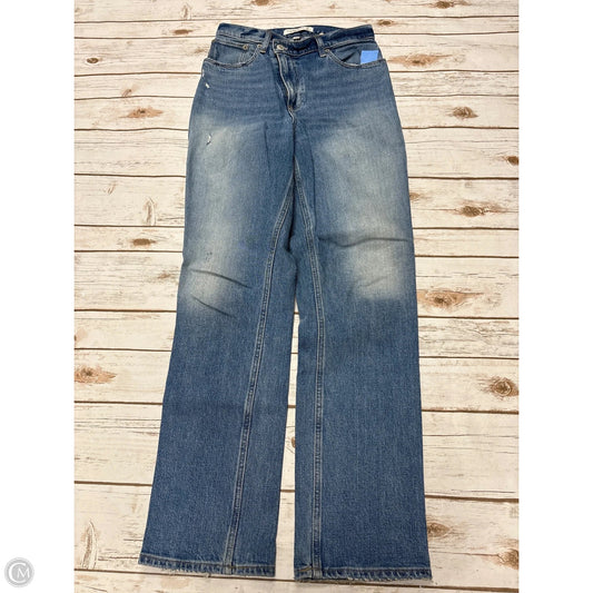 Jeans Straight By Abercrombie And Fitch In Blue Denim, Size: 2