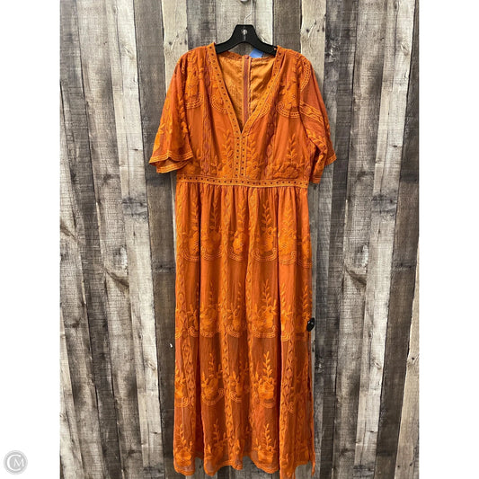 Dress Casual Maxi By Cmf In Bronze, Size: 2x
