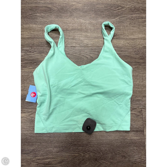 Athletic Bra By Lululemon In Green, Size: 8