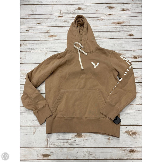 Sweatshirt Hoodie By American Eagle In Tan, Size: S