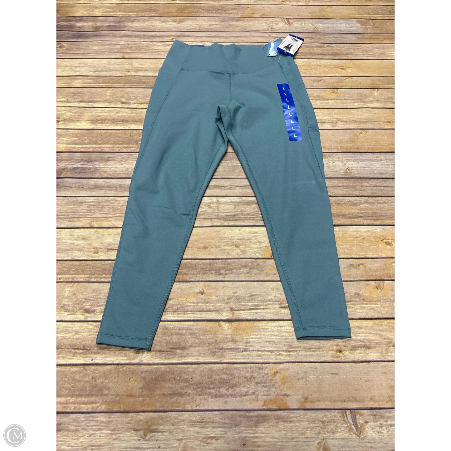 Athletic Leggings By Danskin In Blue, Size: L