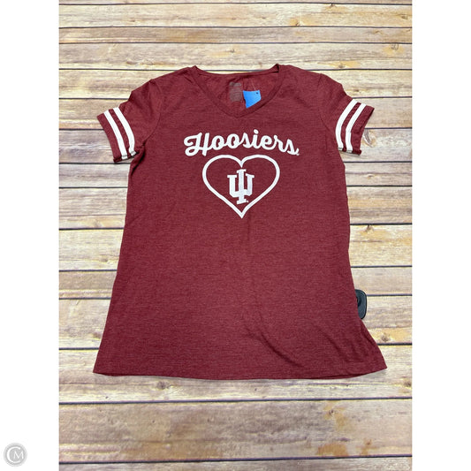 Top Short Sleeve By Cme In Red, Size: Xl