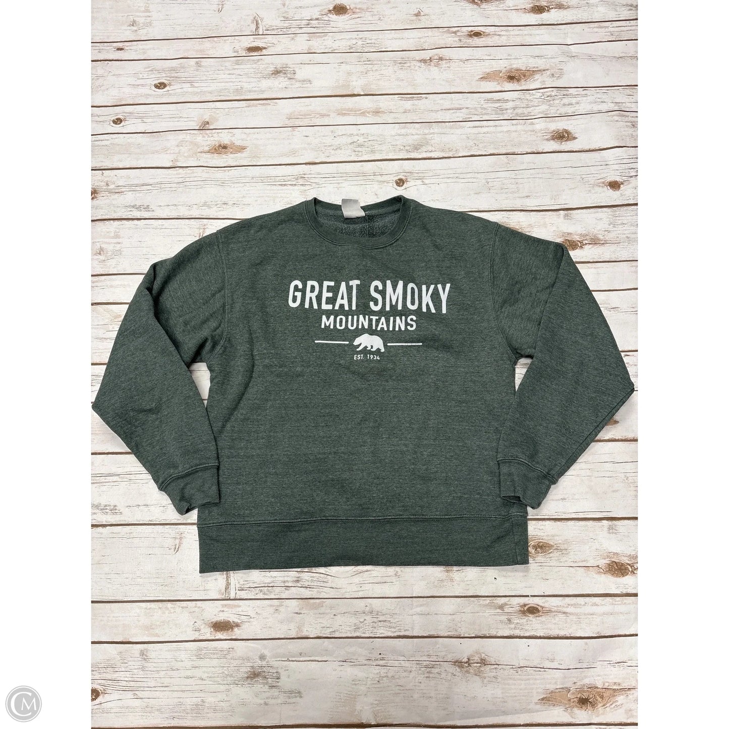 Sweatshirt Crewneck By Cme In Green, Size: M