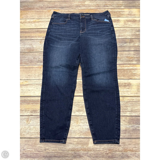 Jeans Jeggings By American Eagle In Blue Denim, Size: 18