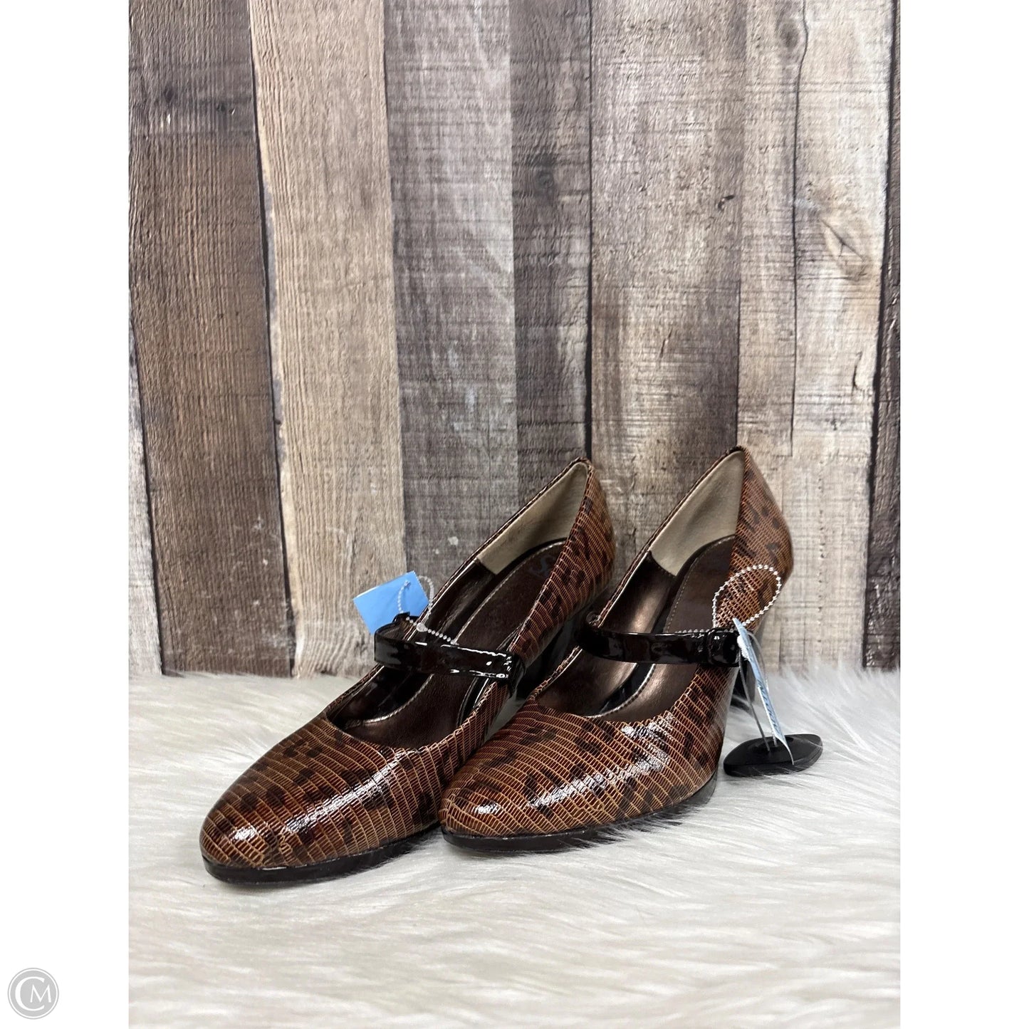 Shoes Heels Block By Sofft In Brown, Size: 9