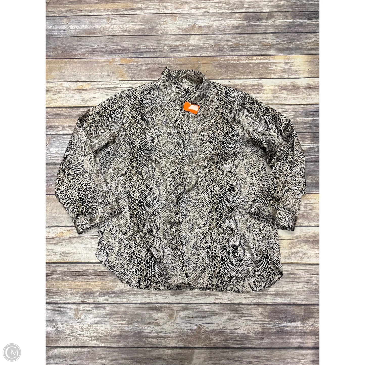 Pajamas 2pc By Cme In Snakeskin Print, Size: L