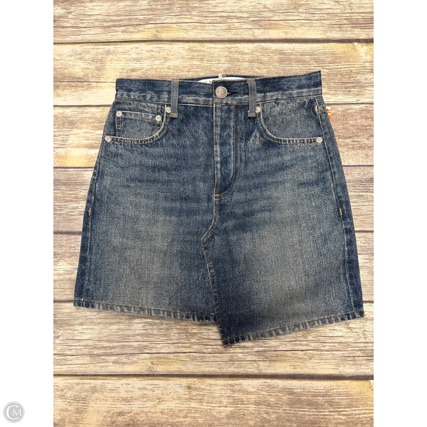 Skirt Mini & Short By Rag And Bone In Blue Denim, Size: 0