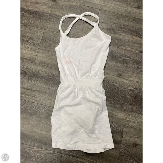 Athletic Dress By Lululemon In White, Size: S