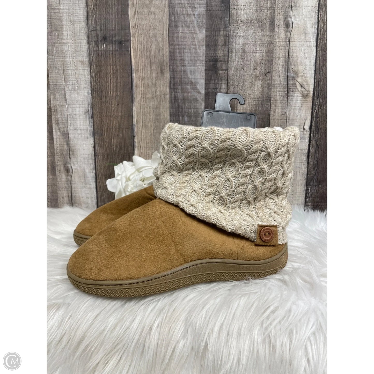 Boots Ankle Flats By Muk Luks In Tan, Size: 7.5