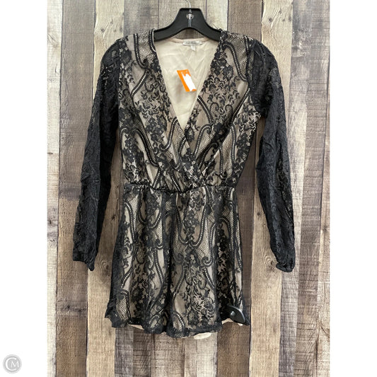 Romper By Charlotte Russe In Black, Size: Xs