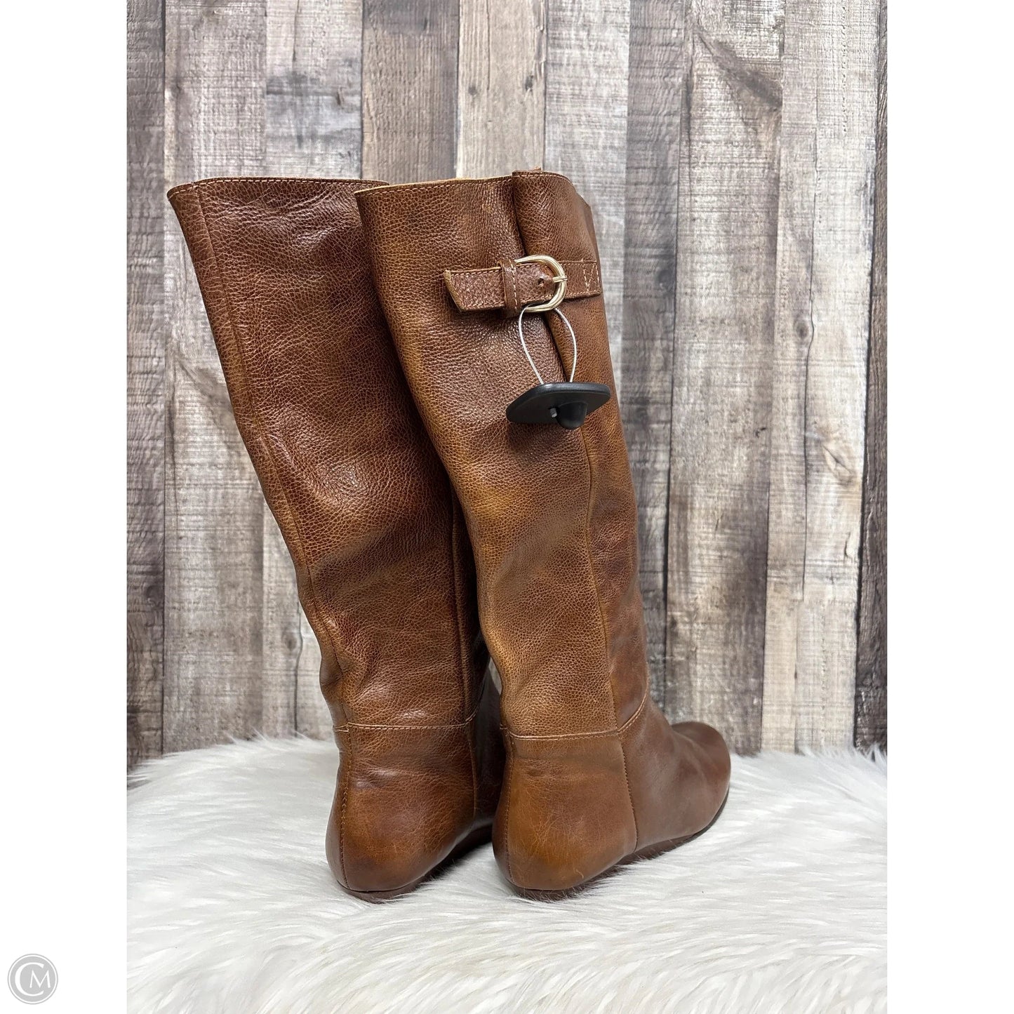 Boots Mid-calf Flats By Steve Madden In Brown, Size: 9