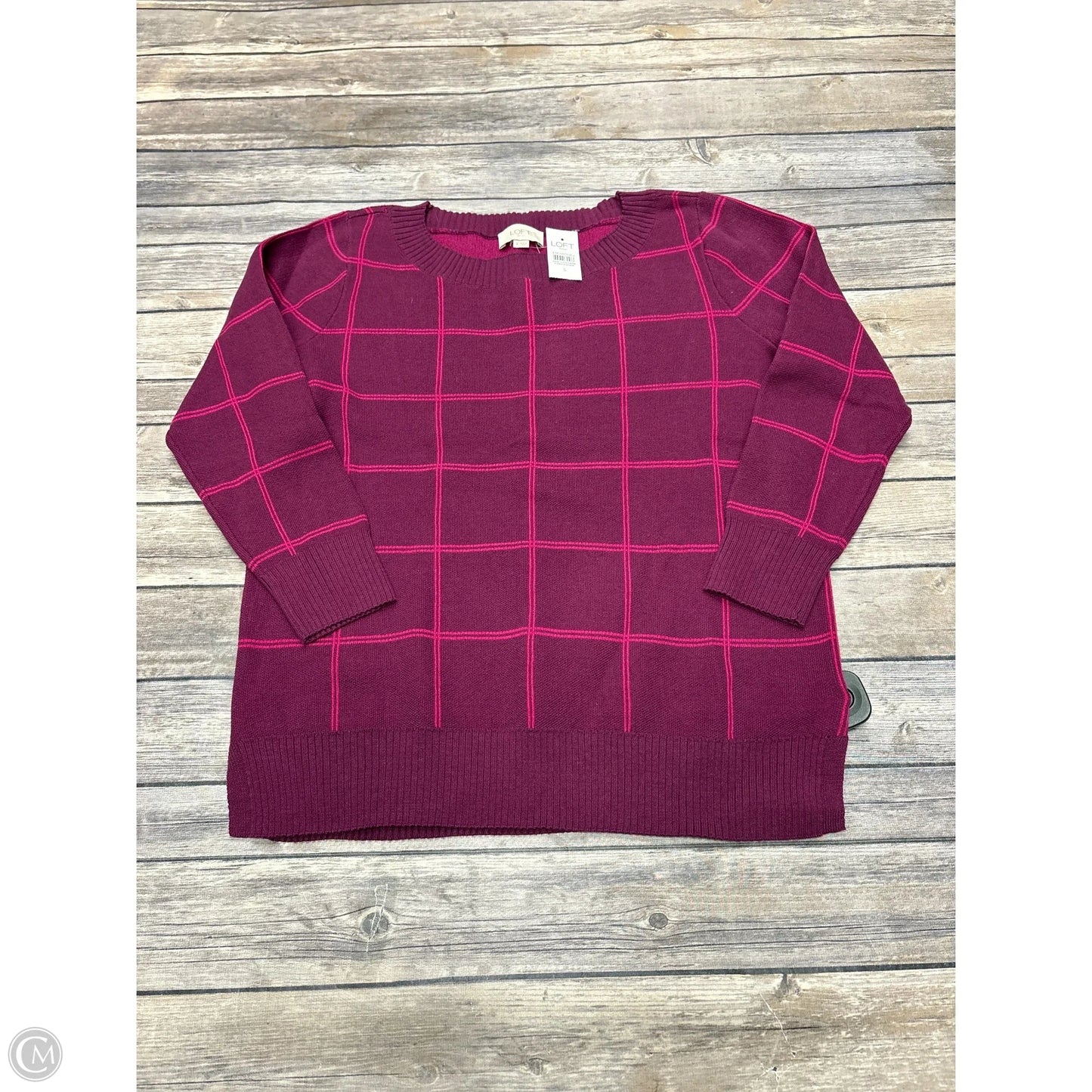 Sweater By Loft In Maroon, Size: S