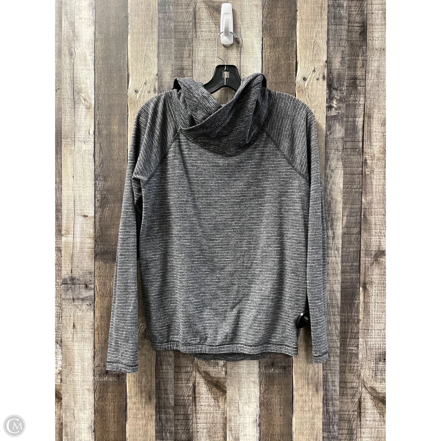 Athletic Top Long Sleeve Collar By Lululemon In Grey, Size: S