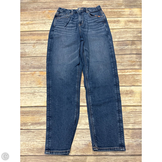 Jeans Straight By American Eagle In Blue Denim, Size: 4