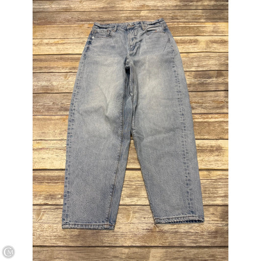 Jeans Straight By American Eagle In Blue Denim, Size: 4
