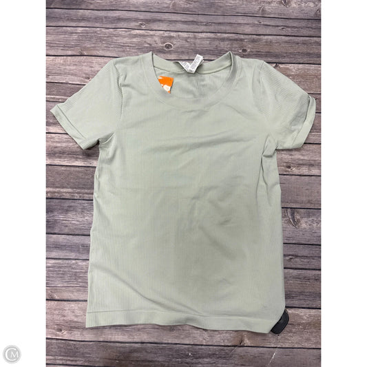 Athletic Top Short Sleeve By Athleta In Green, Size: L