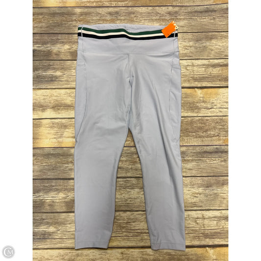 Athletic Leggings By Athleta In Blue, Size: L