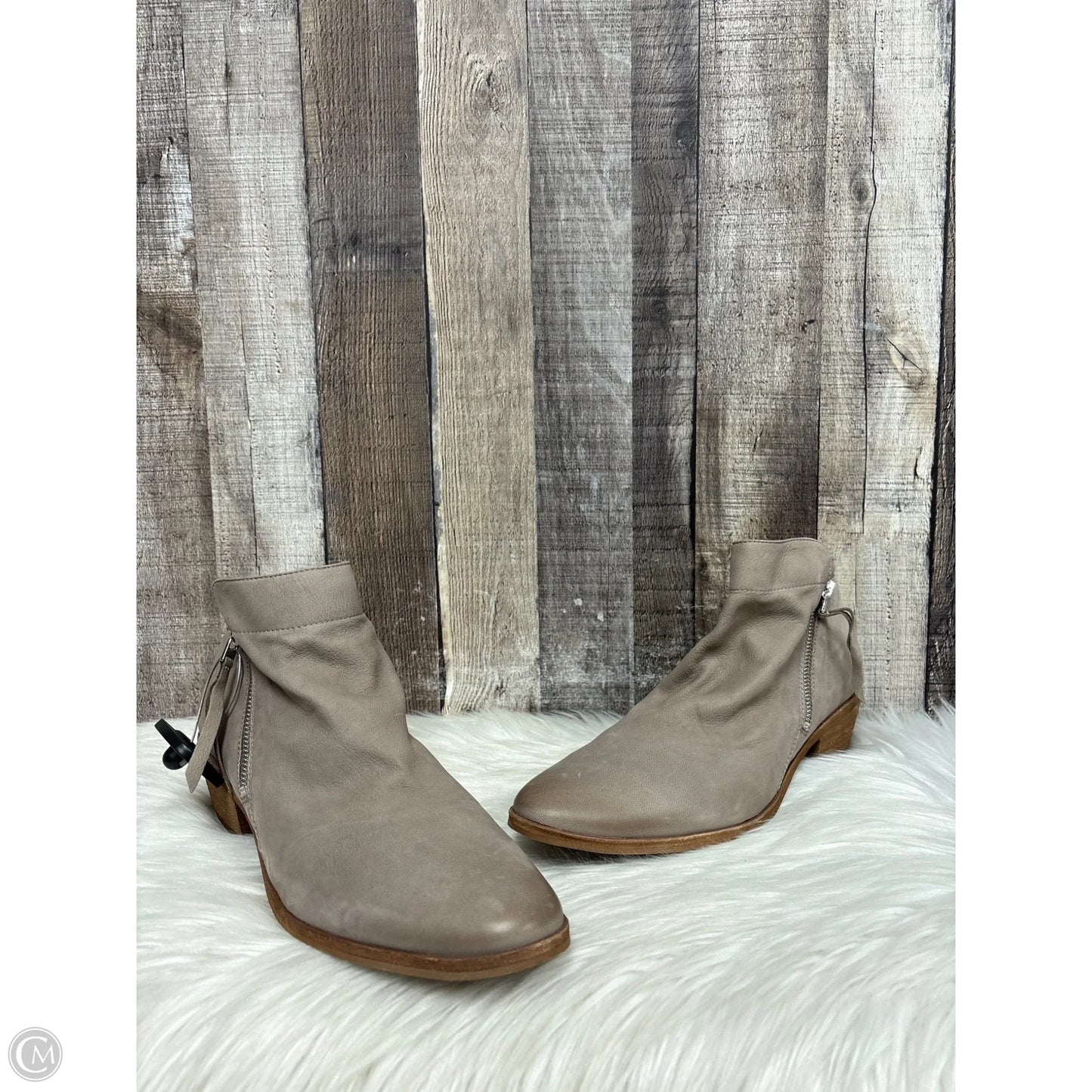 Boots Ankle Heels By Sam Edelman In Taupe, Size: 12