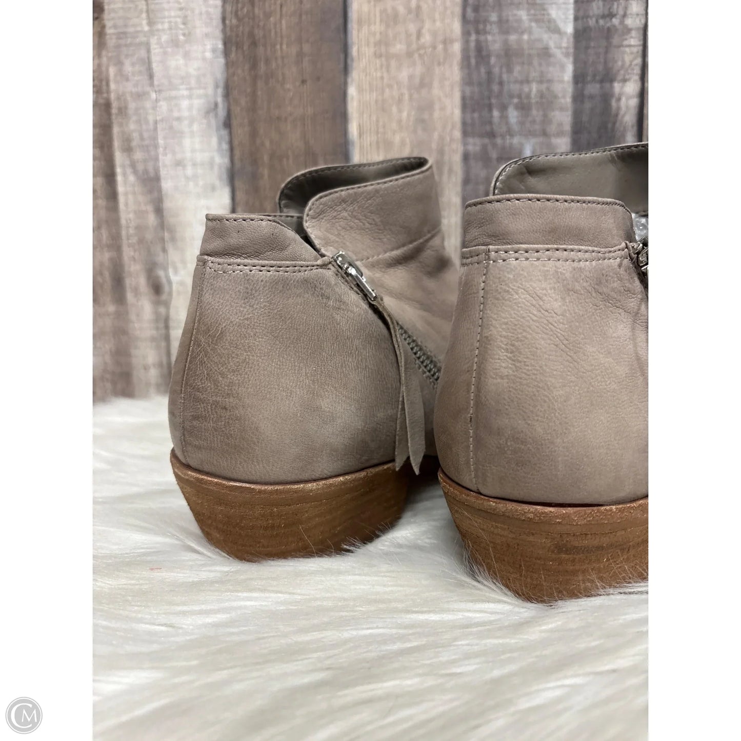 Boots Ankle Heels By Sam Edelman In Taupe, Size: 12