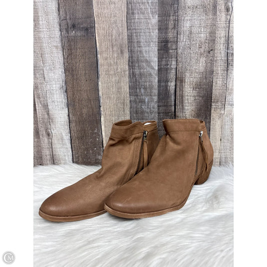 Boots Ankle Heels By Sam Edelman In Brown, Size: 12