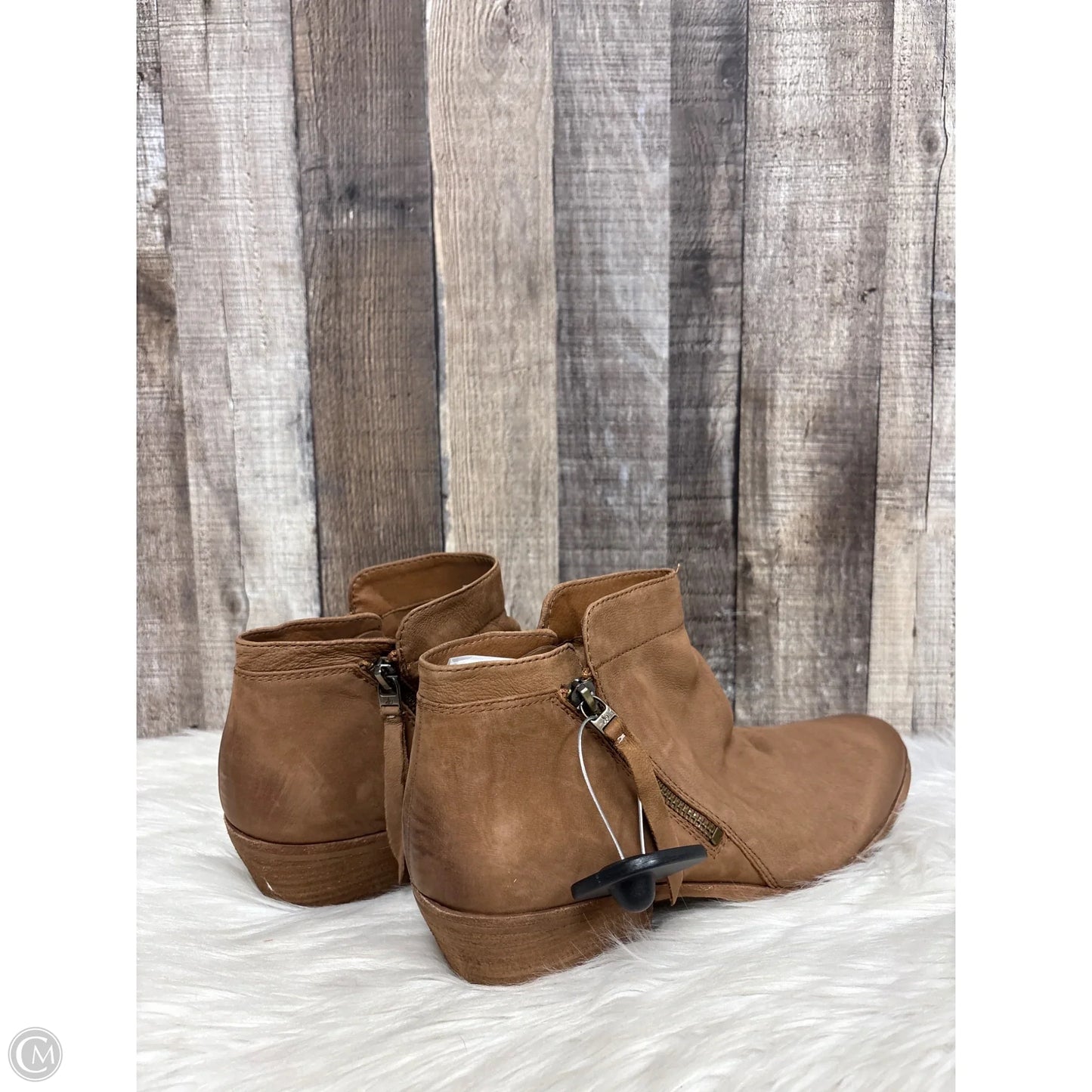 Boots Ankle Heels By Sam Edelman In Brown, Size: 12