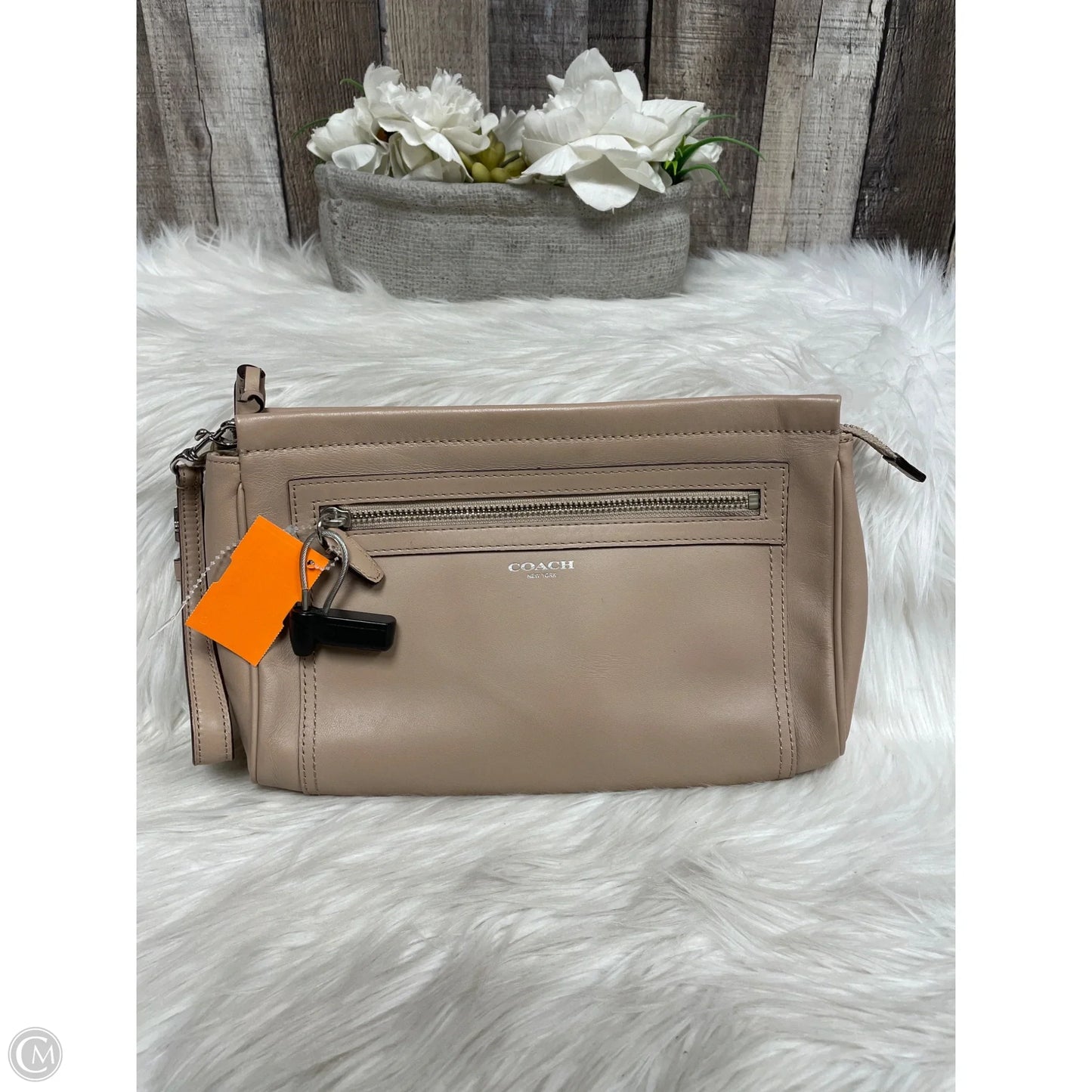 Clutch Designer By Coach, Size: Large