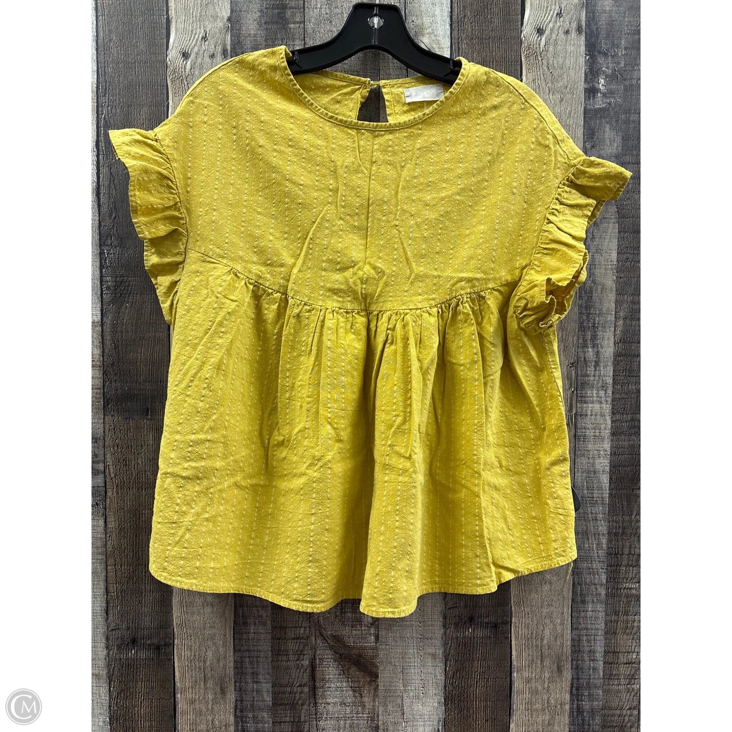 Top Short Sleeve By Altard State In Gold, Size: M