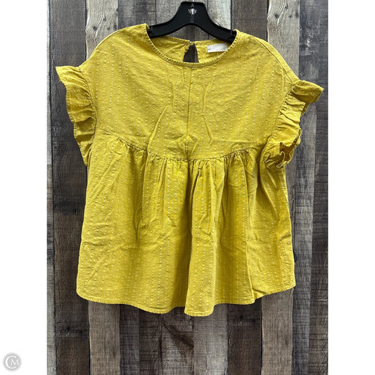 Top Short Sleeve By Altard State In Gold, Size: M