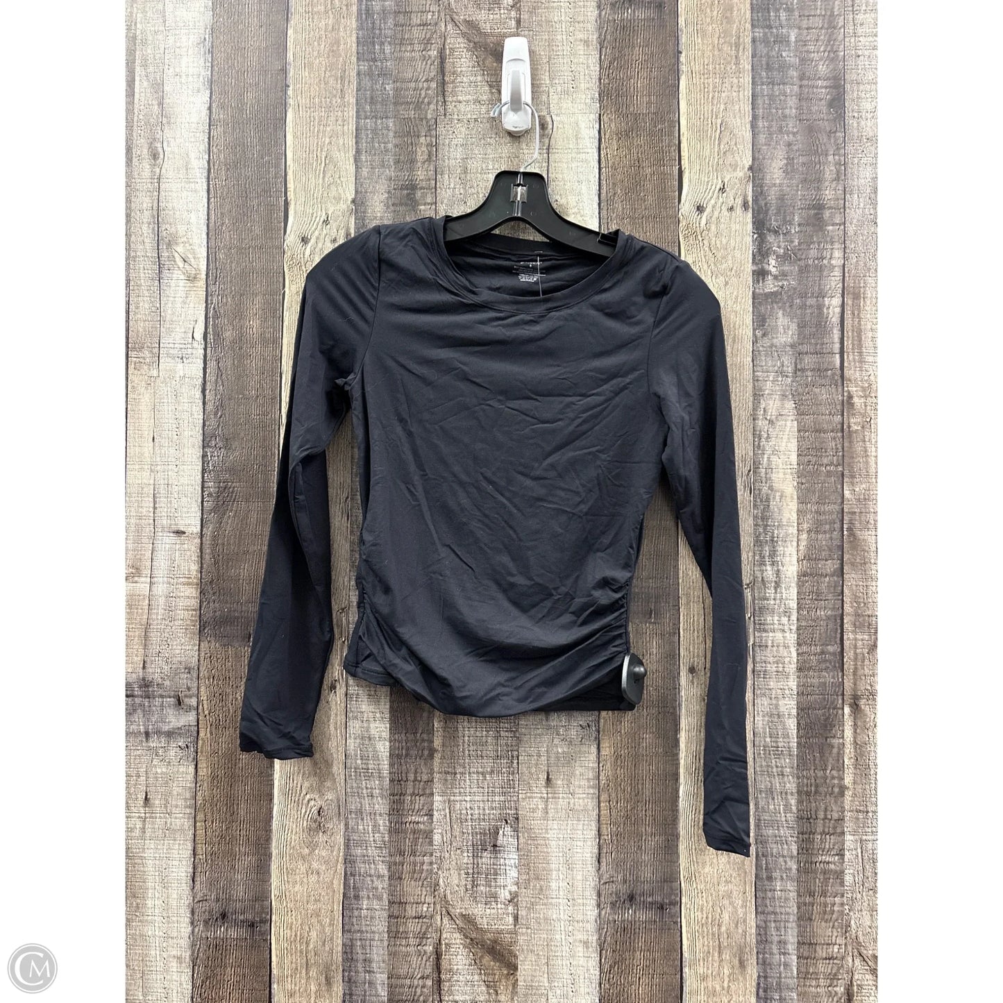 Top Long Sleeve By Cme In Black, Size: S