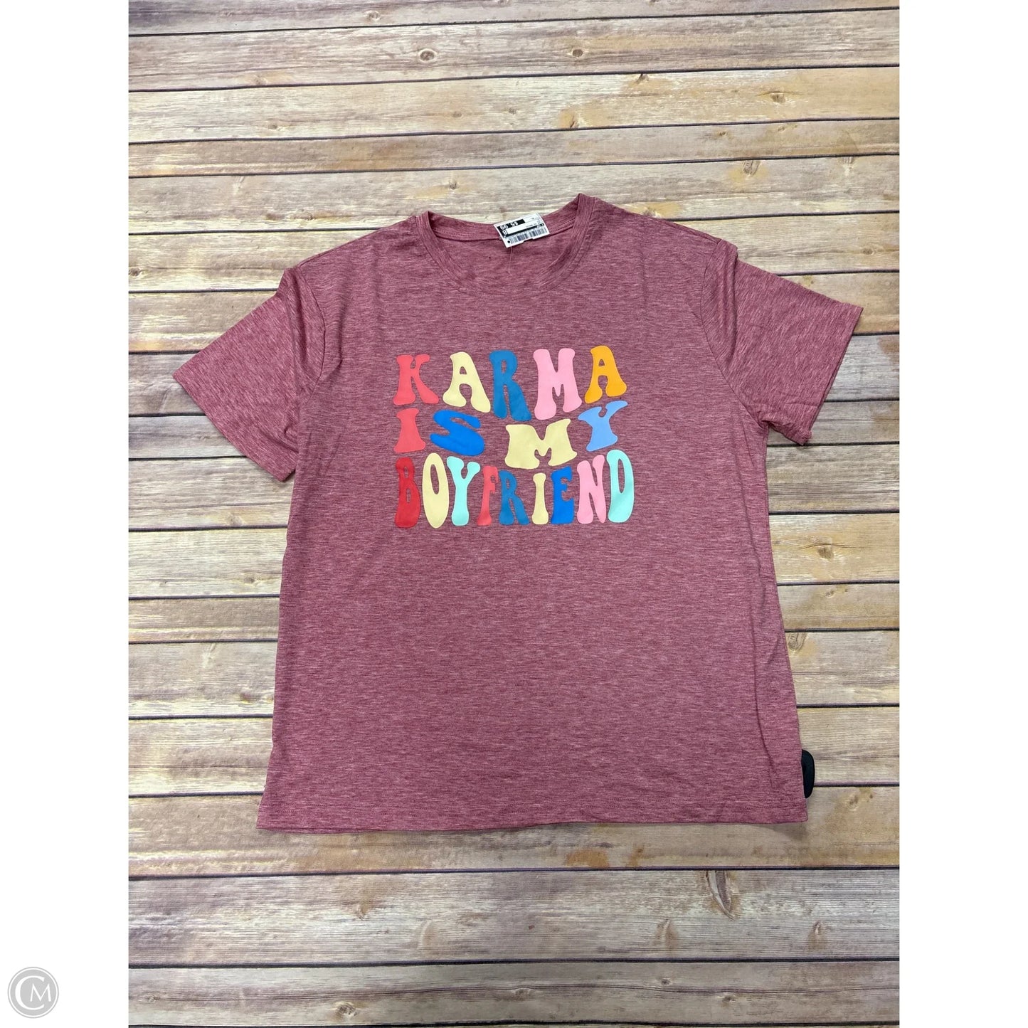 Top Short Sleeve Basic By Cmf In Red, Size: Xl
