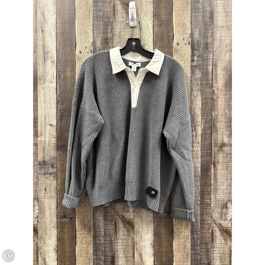 Sweater By Lands End In Grey, Size: Xl