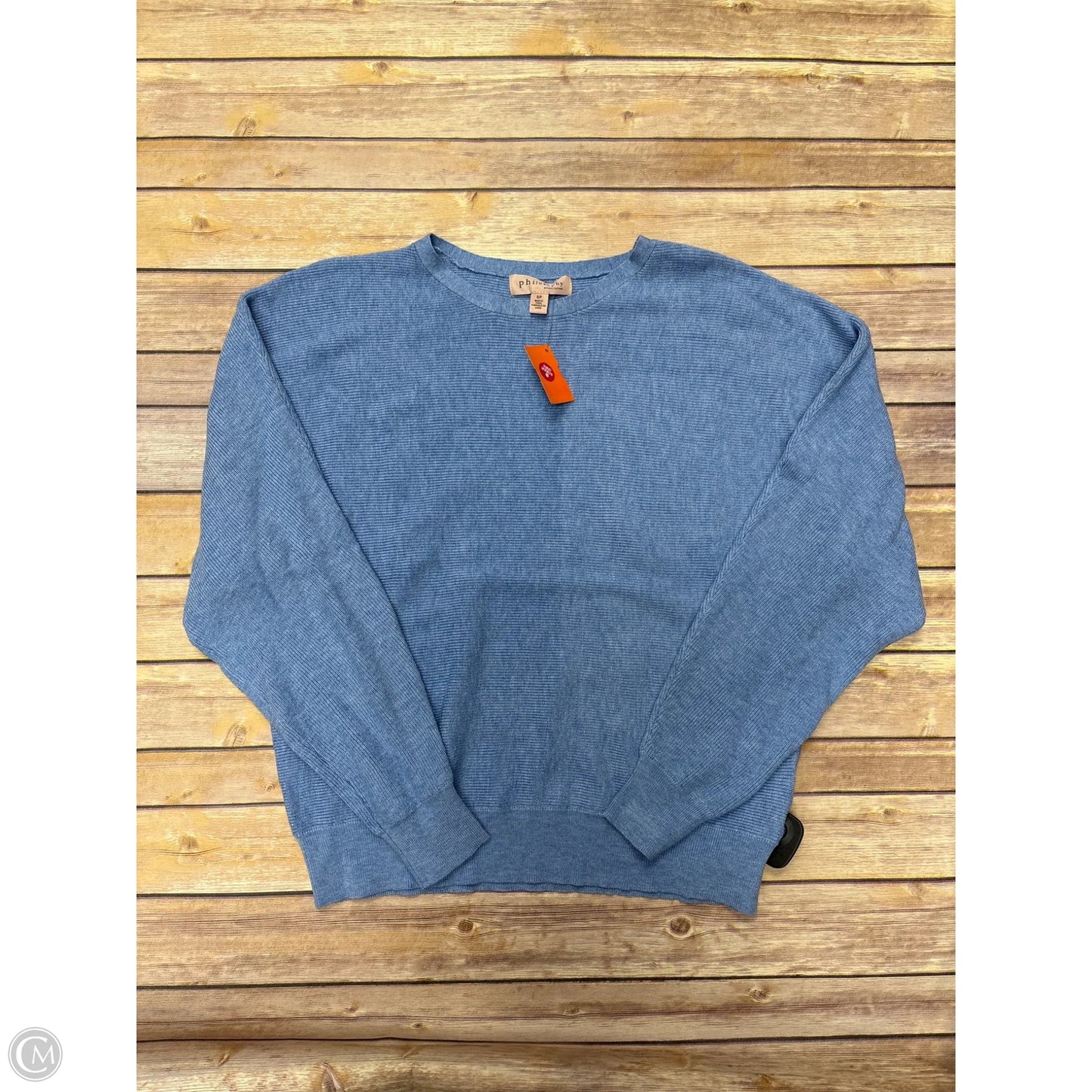 Sweater By Philosophy In Blue, Size: S