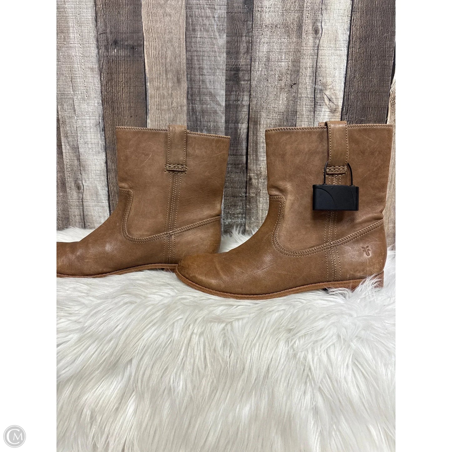 Boots Designer By Frye In Brown, Size: 9.5