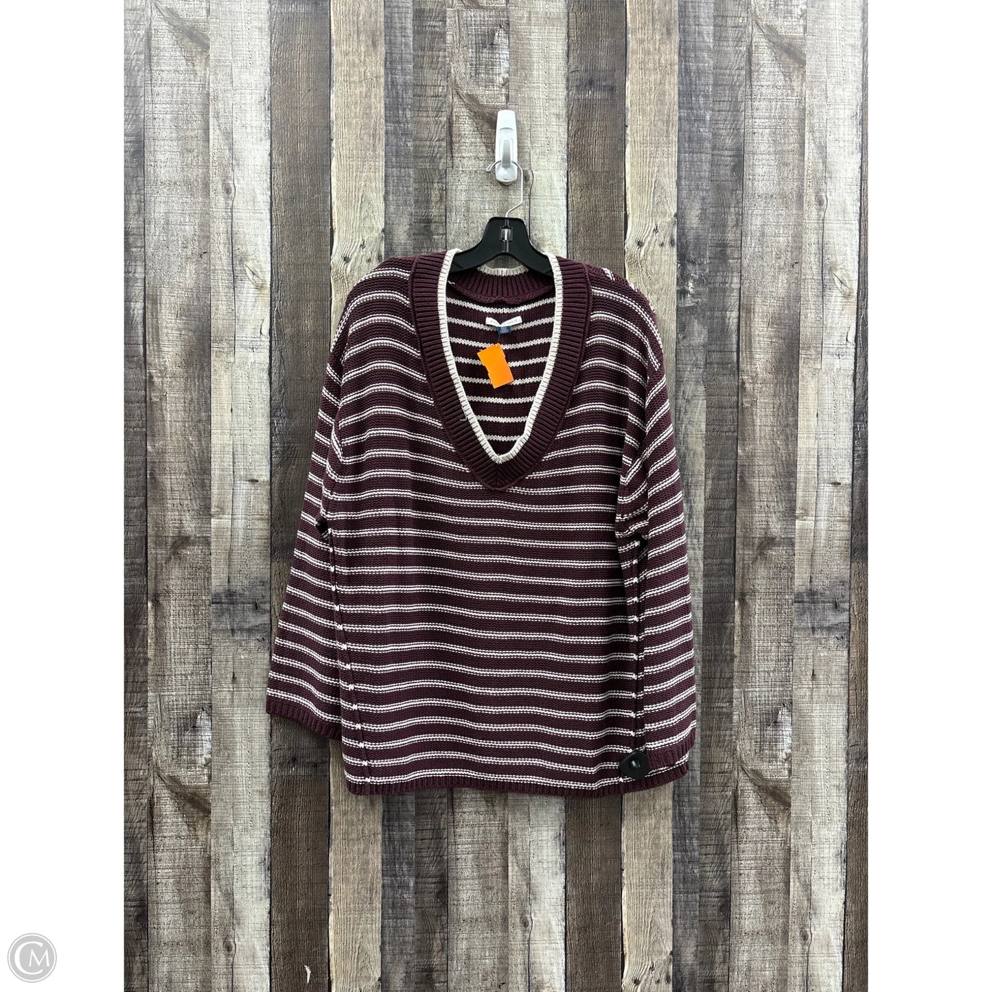 Sweater By American Eagle In Maroon, Size: M