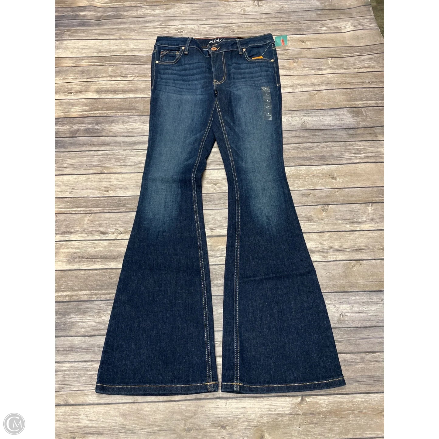 Jeans Flared By Maurices In Blue Denim, Size: 4