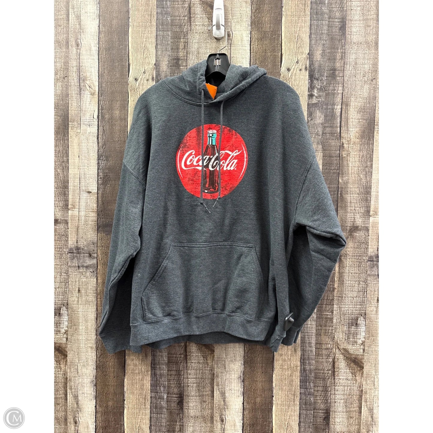 Sweatshirt Hoodie By Gildan In Grey, Size: Xl