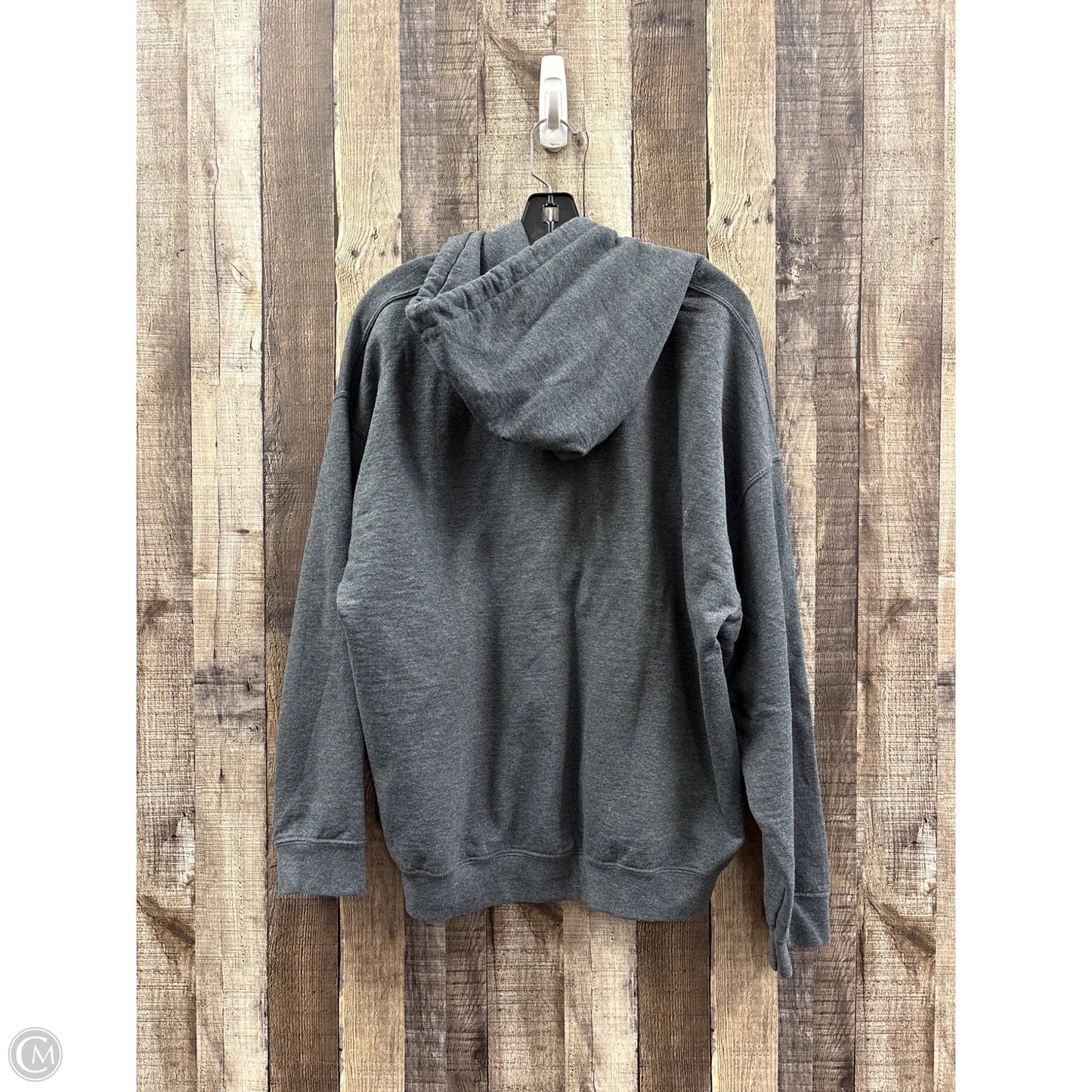 Sweatshirt Hoodie By Gildan In Grey, Size: Xl