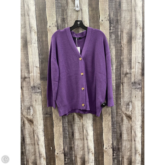 Sweater Cardigan By Lillusory In Purple, Size: Xs