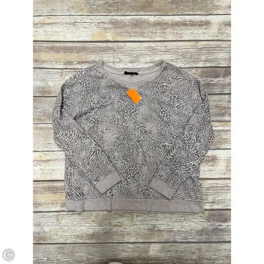 Sweatshirt Crewneck By Jane And Delancey In Animal Print, Size: S