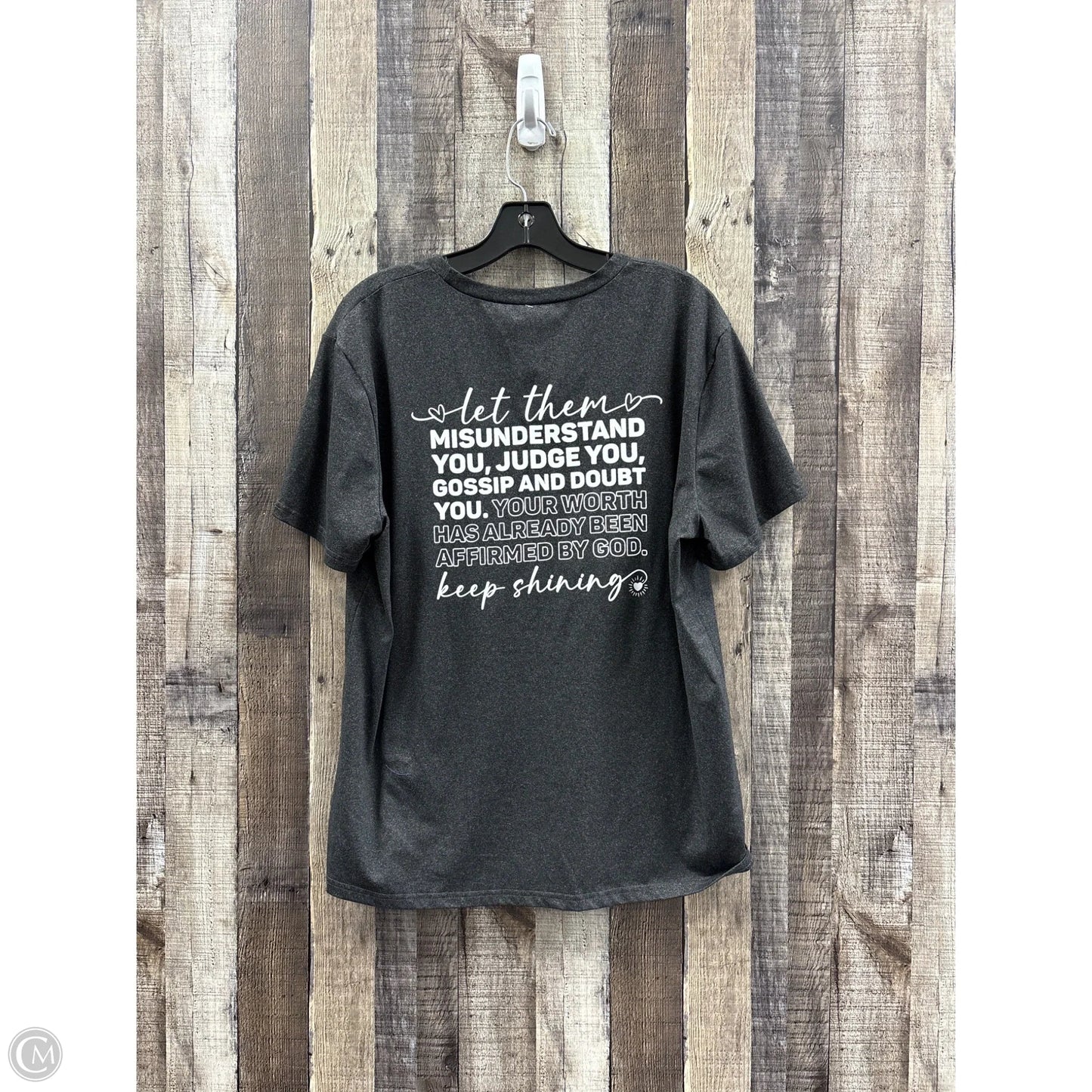 Top Short Sleeve Basic By Cmf In Black, Size: Xxl