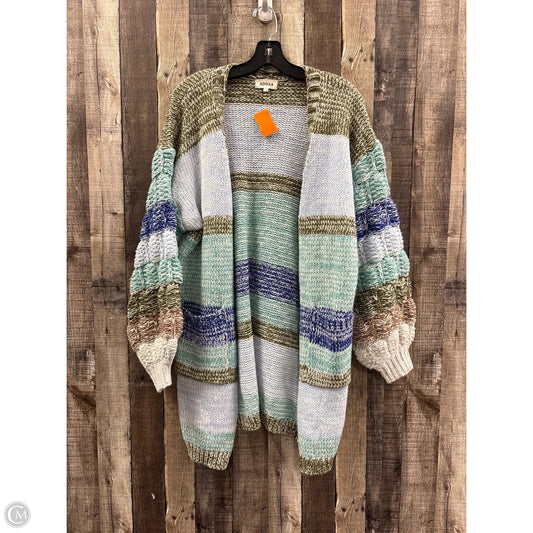 Sweater Cardigan By Adora In Multi-colored, Size: S