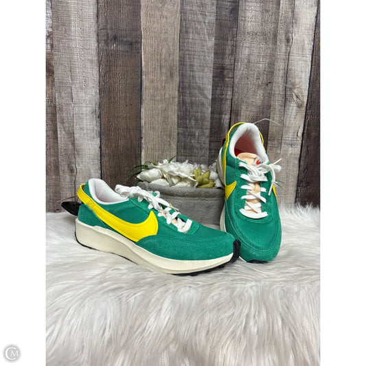Shoes Athletic By Nike In Green & Yellow, Size: 8