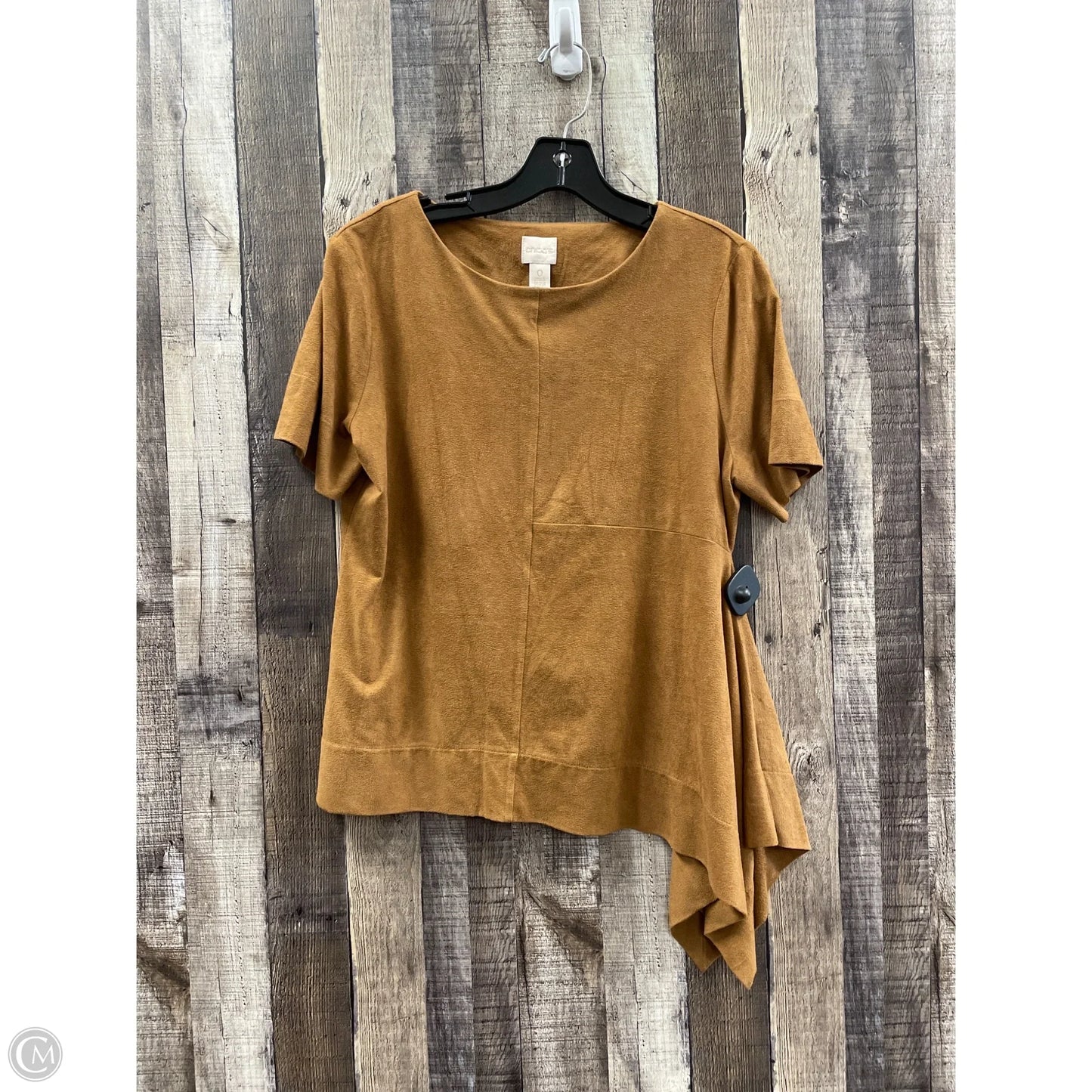 Top Short Sleeve By Chicos In Brown, Size: S