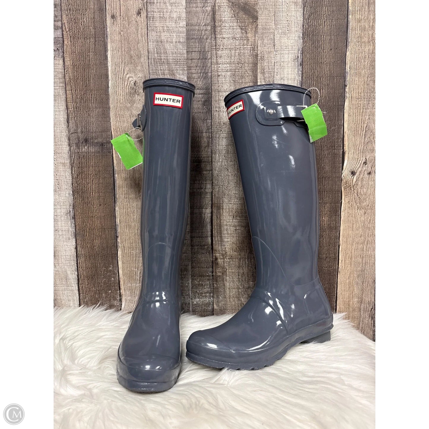 Boots Rain By Hunter In Grey, Size: 8