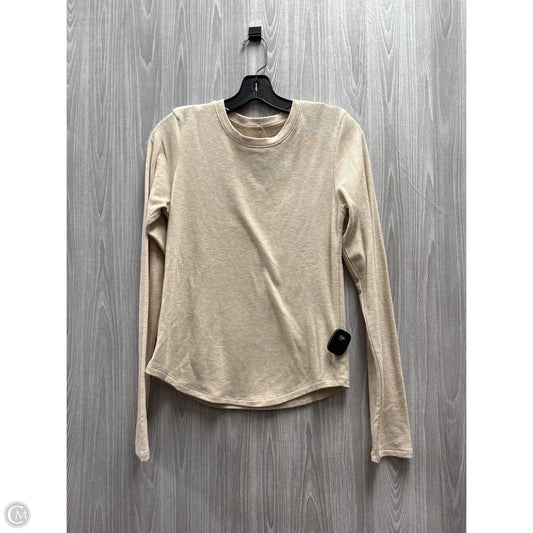 Top Long Sleeve Basic By American Eagle In Beige, Size: L